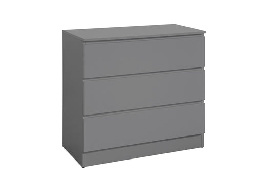 Oslo 4-Drawer Chest: Sleek, Modern, Streamlined Bedroom Furniture with Spacious Storage