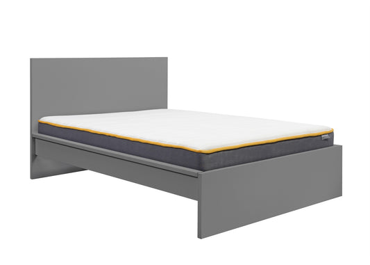 Oslo King Bed Frame - Modern, Sleek Design with Minimal Grooved Handles and Solid Slatted Base for Firmer Support