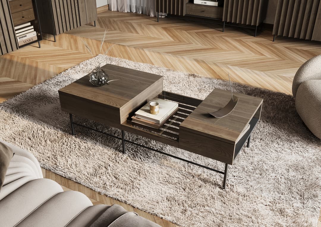 Piemonte PE-08 Coffee Table 134cm All Homely