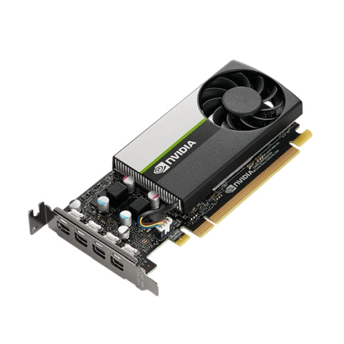 PNY T1000 Professional Graphics Card, 4GB DDR6, 896 Cores, 4 miniDP 1.4 4 x DP adapters , Low Profile Bracket Included , Retail All Homely