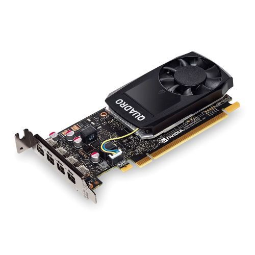 PNY Quadro P1000 Professional Graphics Card, 4GB DDR5, 640 Cores, 4 miniDP 1.2 1 x DVI & 4 x DP adapters , Low Profile Bracket Included , Retail All Homely