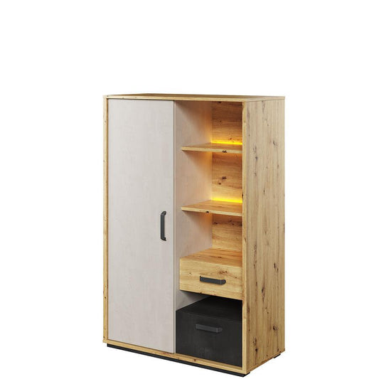 Qubic 05 Storage Cabinet with LED All Homely