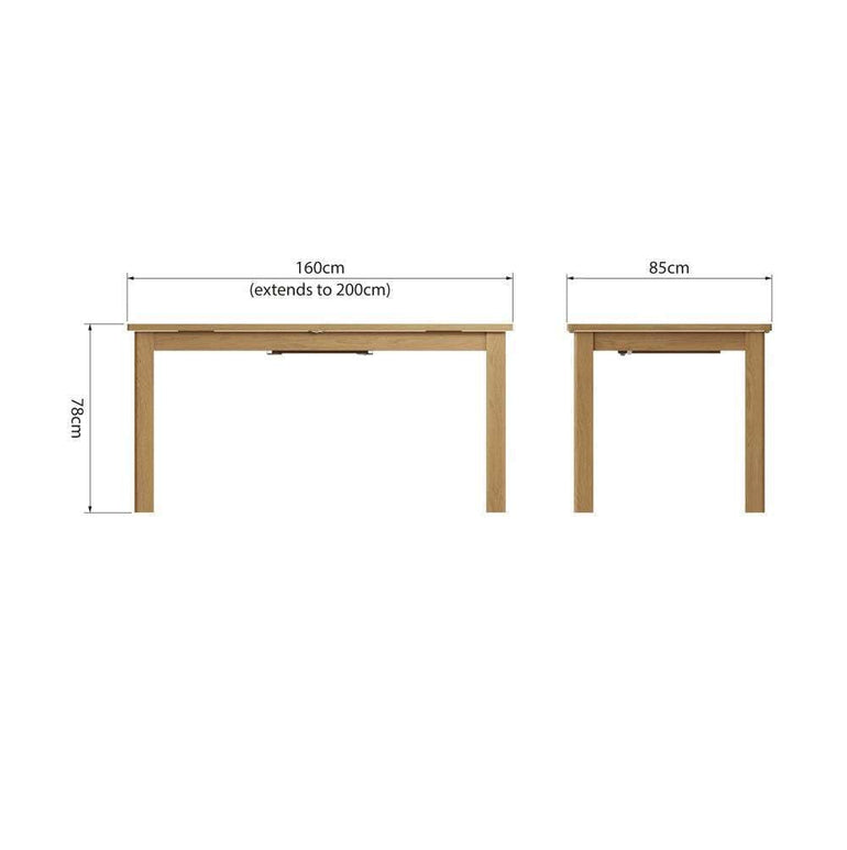 RAO Dining - 1.6M Extending Table