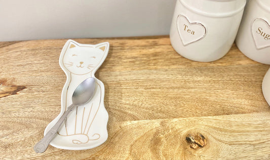 Ceramic Cat Spoon Rest 22cm