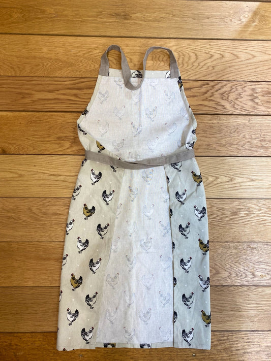 Apron With A Chicken Print Design