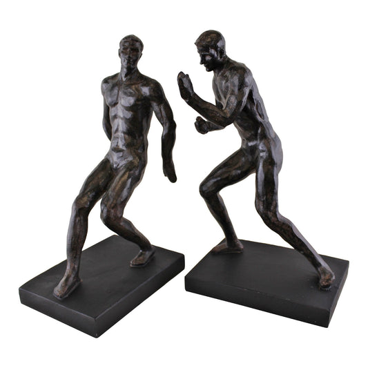 Black Male Polyresin Statue Bookends