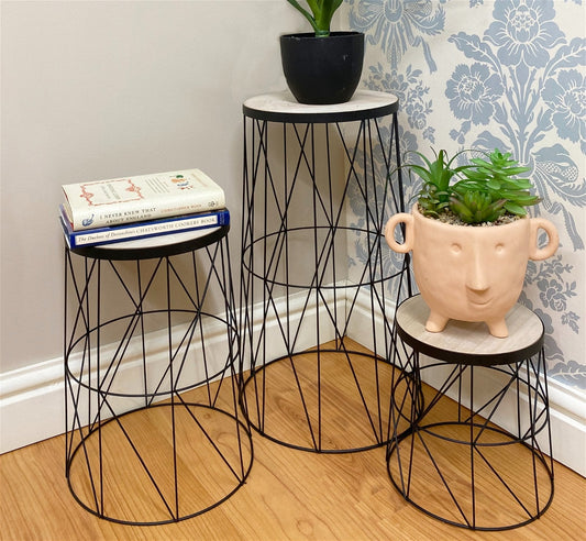 Wire Plant Stands Set Of Three