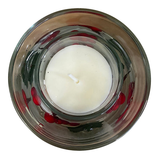 Berry & Holly Gel Wax Candle 9cm