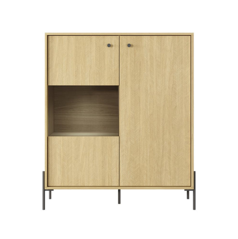 Scandi Display Cabinet 107cm All Homely