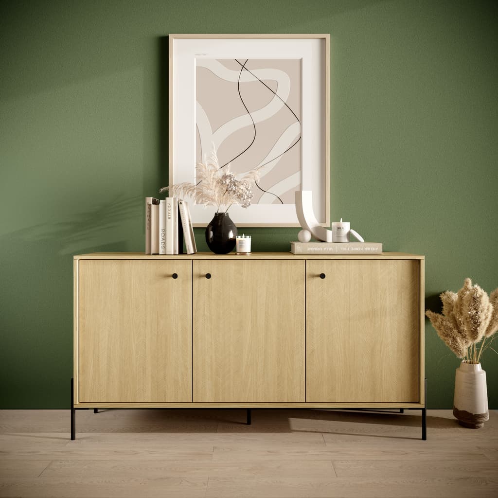 Scandi Sideboard Cabinet 157cm All Homely