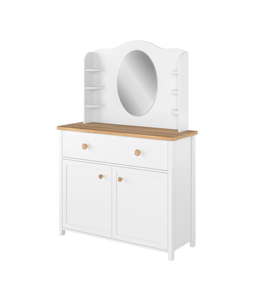 Story SO-06 Desk Hutch with Mirror All Homely