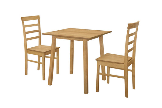 Stonesby Square Dining Set - Oak Finish, Perfect for Kitchen or Dining Space