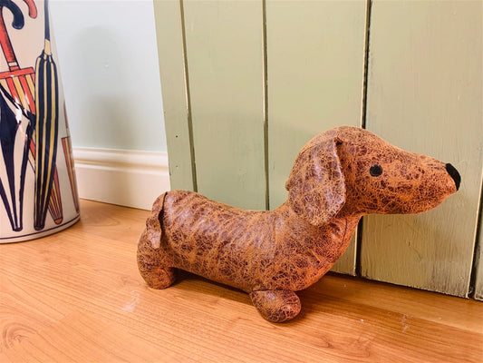 Sausage Dog Fabric Doorstop 36cm