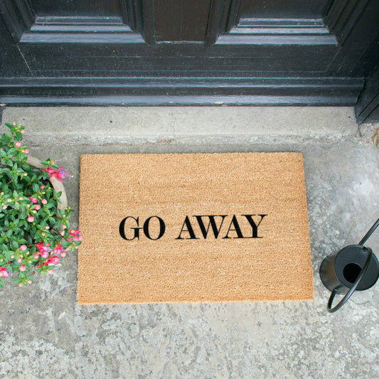 Artsy Doormats Go Away Thin Doormat