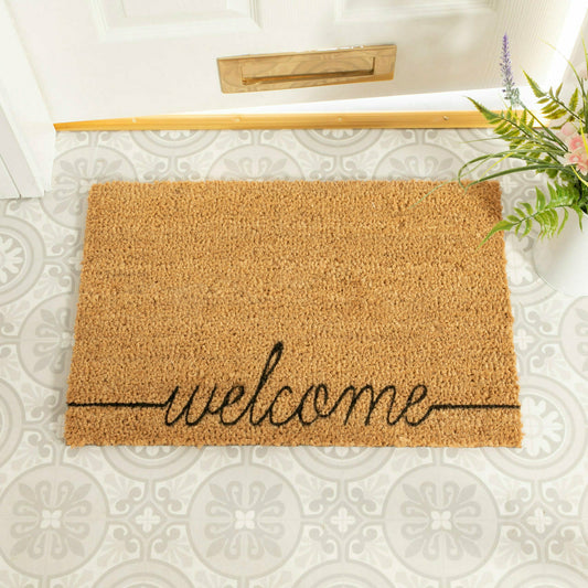 Artsy Doormats Curly Welcome doormat