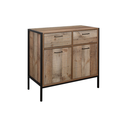 Urban Industrial Chic Sideboard with 2 Doors, 2 Drawers and 4 Compartments