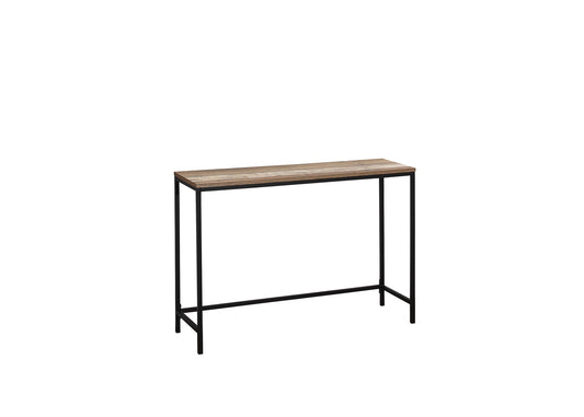 Industrial Chic Urban Console Table with Metal Frame and Wood-Effect Finish for Living Room or Hallway