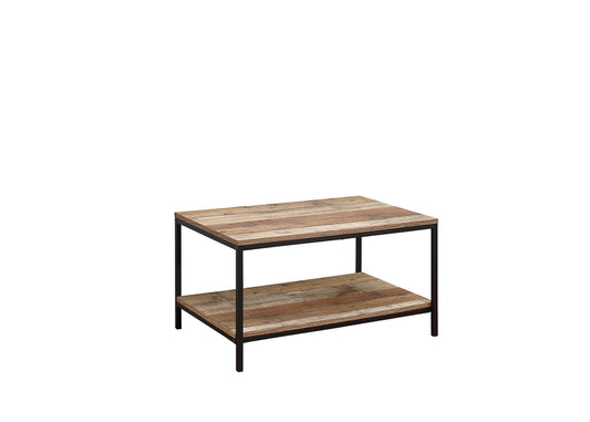 Industrial Chic Urban Living Room Coffee Table with Metal Frame and Wood-Effect Finish