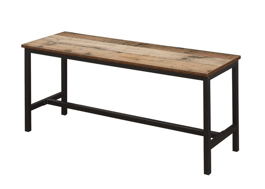 Urban Industrial Chic Dining Table and Bench Set, Perfect for Entertaining and Families