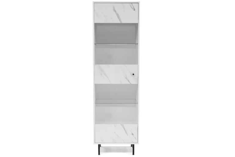 Veroli 04 Tall Display Cabinet 60cm All Homely