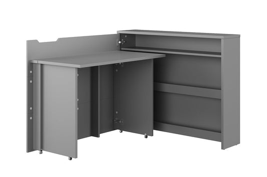 Work Concept Convertible Hidden Desk With Storage All Homely