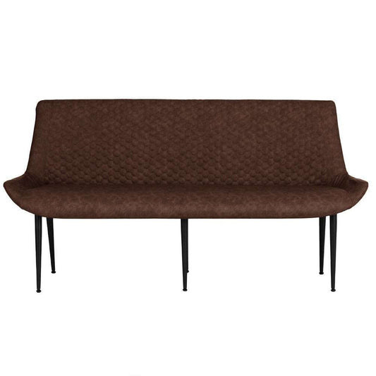 The Chair Collection - Honeycombe Stitch 1.6m Dining Bench - Brown