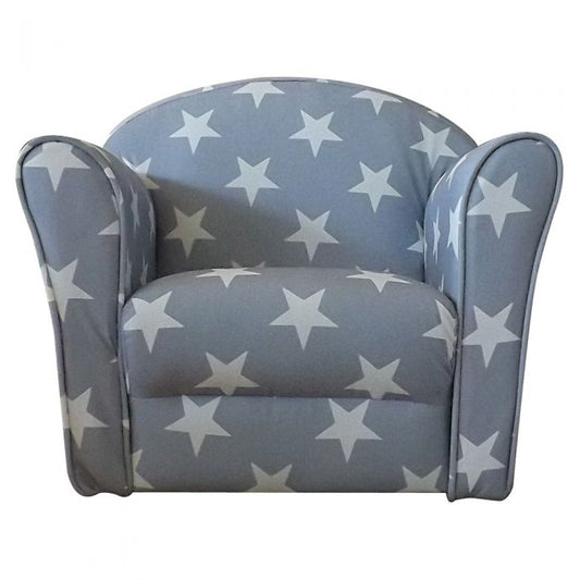 Kidsaw Mini Armchair Grey White stars
