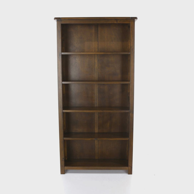 Boston Oriental Softwood Tall Bookcase With 4 Shelves