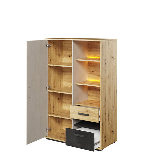 Qubic 05 Storage Cabinet with LED All Homely