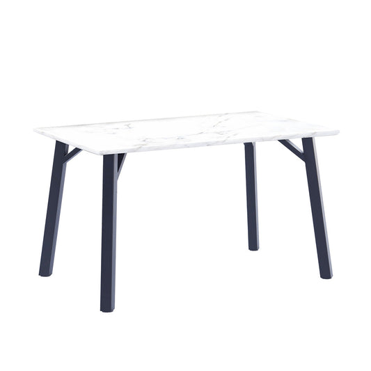 The Table Collection - 1.2m Fixed Top Dining Table Marble effect