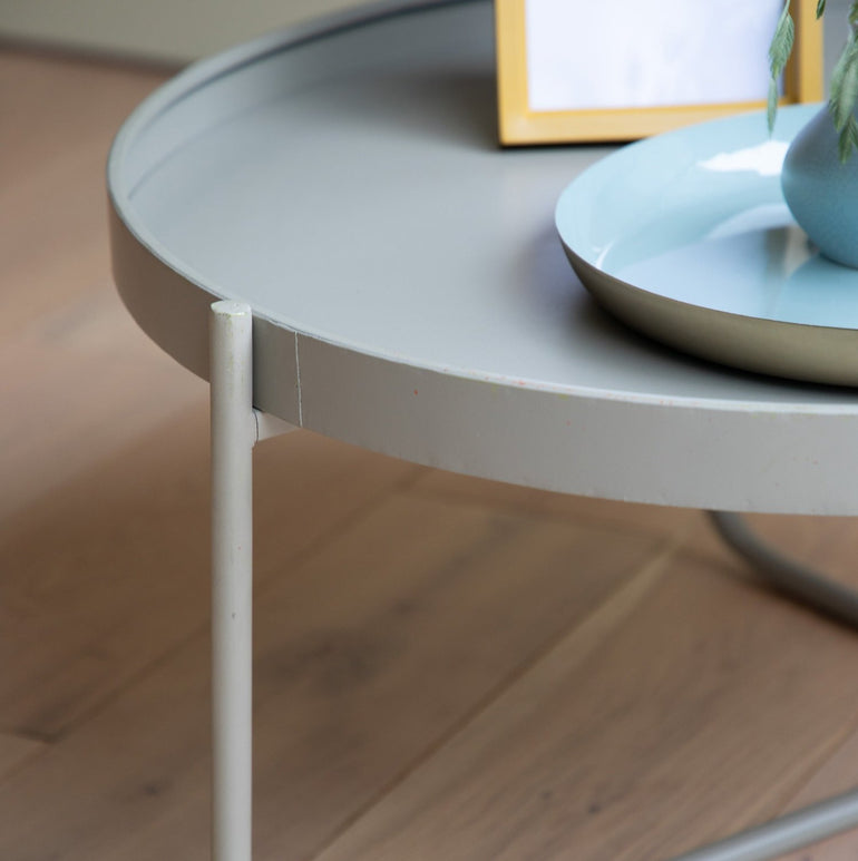 Brighton Coffee Table - Colourful Iron Design - Tray Top