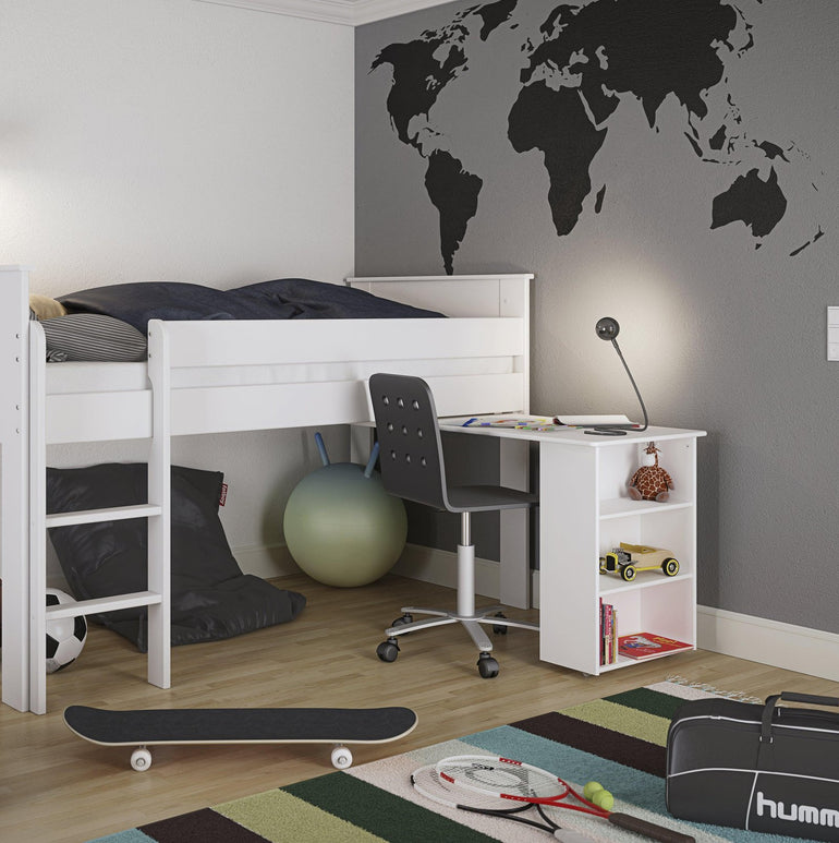 Steens for Kids Pull Out Desk - White for use with Steens Mid-Sleeper Beds