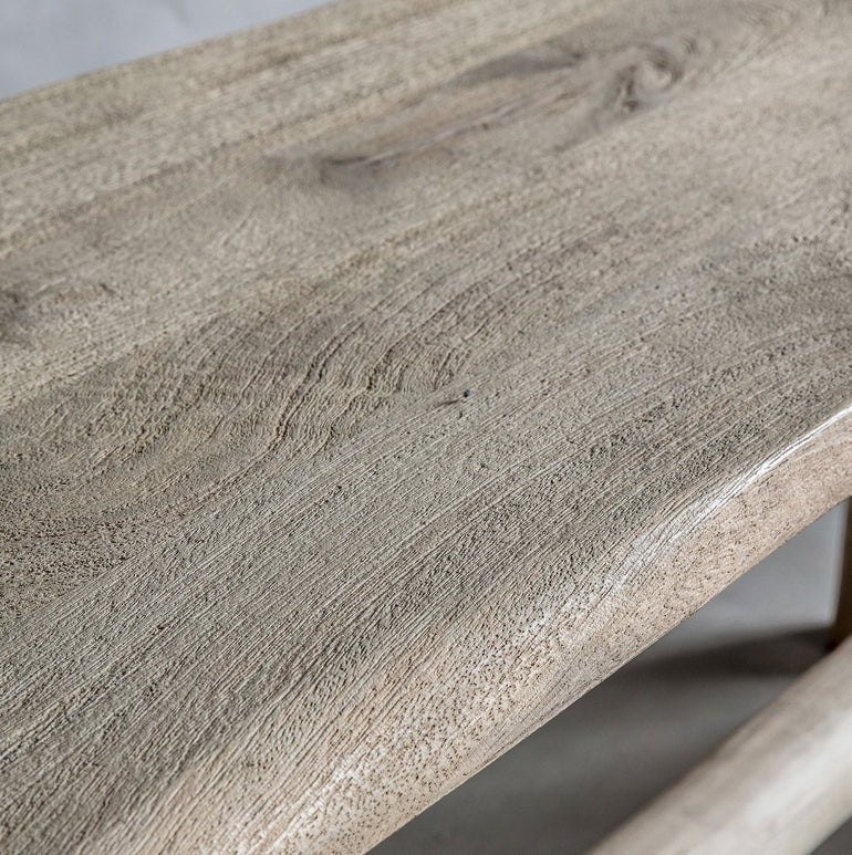 Chichester Natural Edge Bench - Rustic Country Style