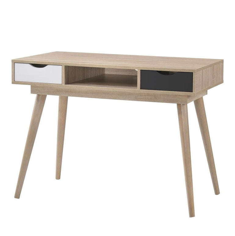 Alford Scandinavian Style 2 Drawer Desk
