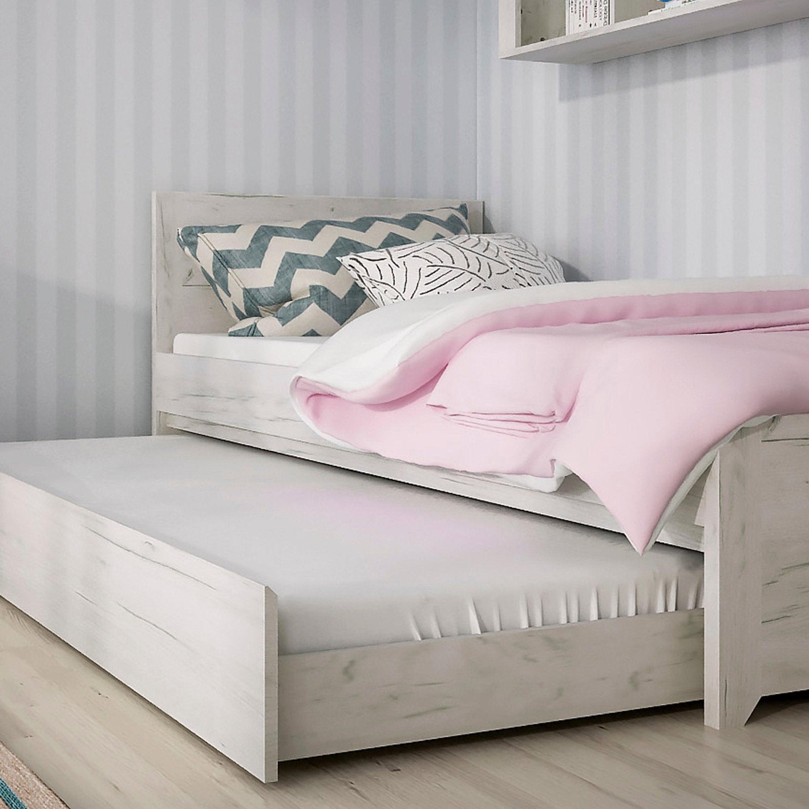 Angel Single Bed with underbed Drawer Including Slats