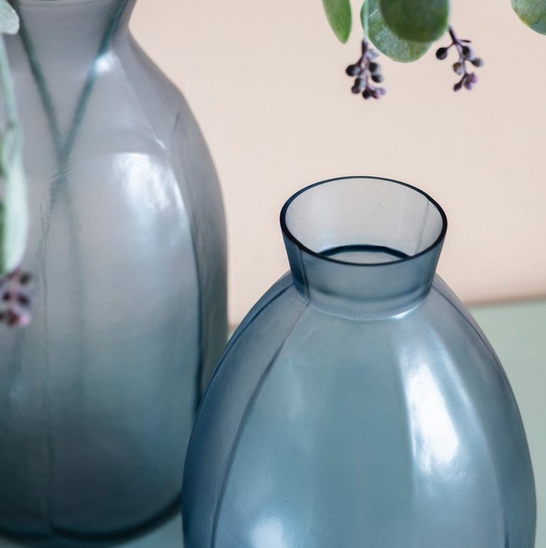 COLOURWAYS Pastel Glass Vase - Mouth Blown Glass Vase