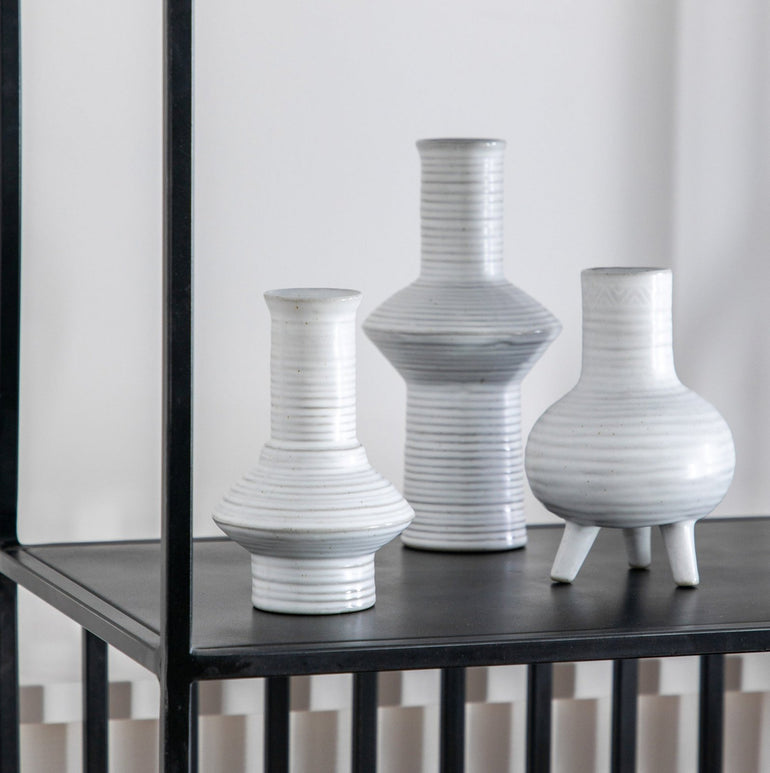 Athena Vase - Classy Porcelain Vase - Matt White Glaze