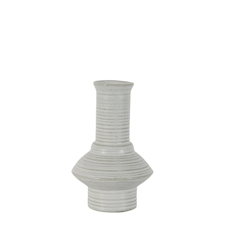 Athena Vase - Classy Porcelain Vase - Matt White Glaze
