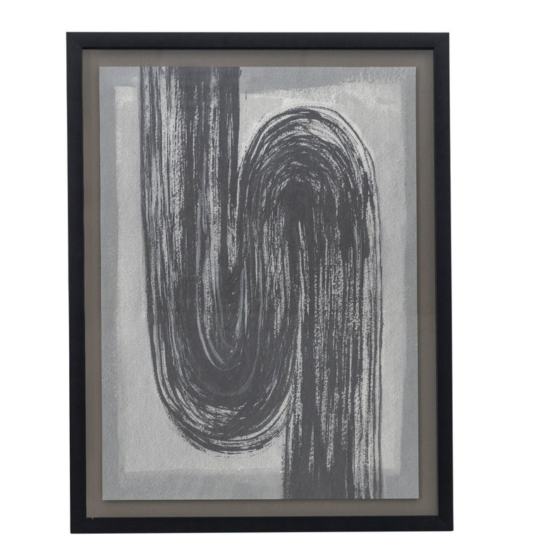 Avenue Abstract Charcoal - Print I