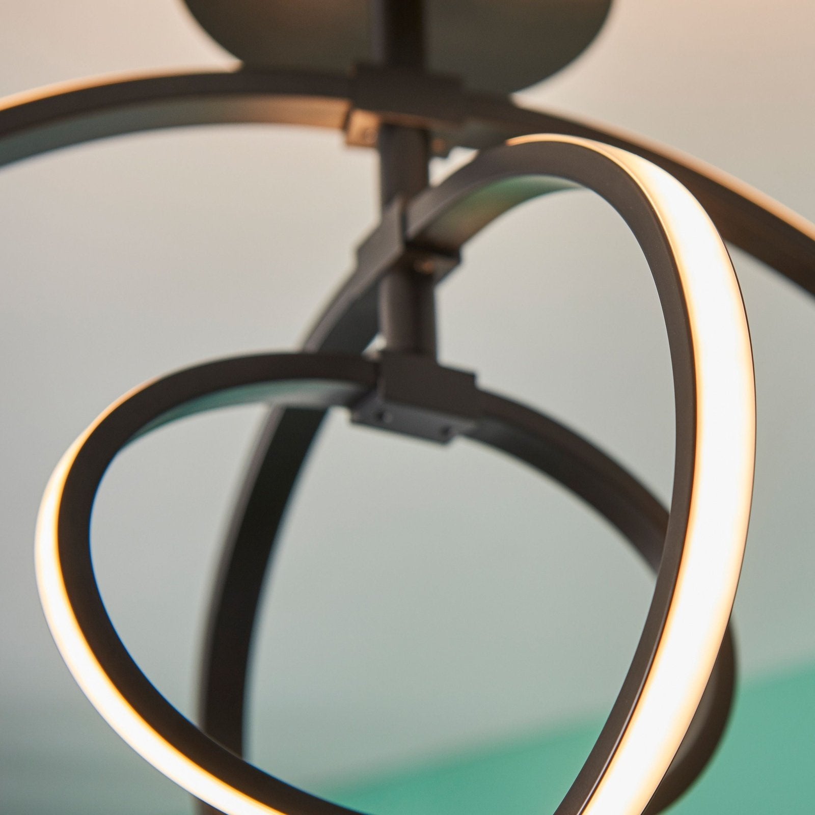 Axis LED Hoop Ceiling Lamp - Semi Flush