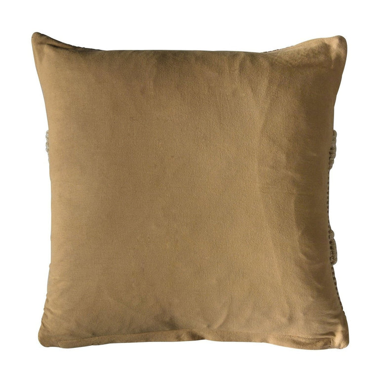 Aztec Natural Cushion 50cmx50cm - Feather Filled - Cosy Scandinavian Style