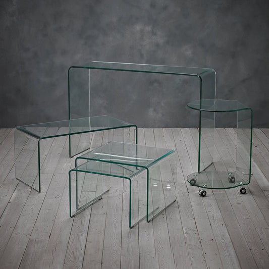 Azurro Glass Lamp Table