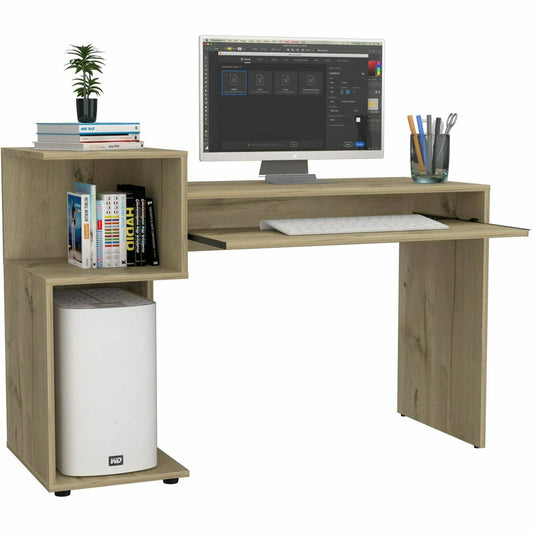 Brooklyn Desk With Low Shelving Unit Left Side