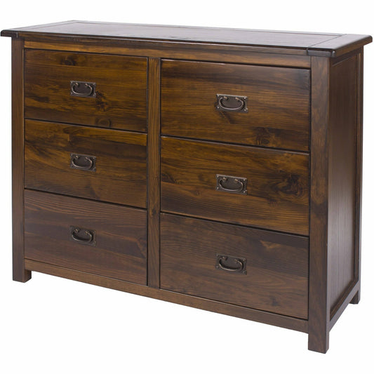 Boston 3+3 Drawer Wide Chest Of Drawers