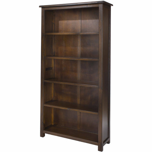 Boston Oriental Softwood Tall Bookcase With 4 Shelves