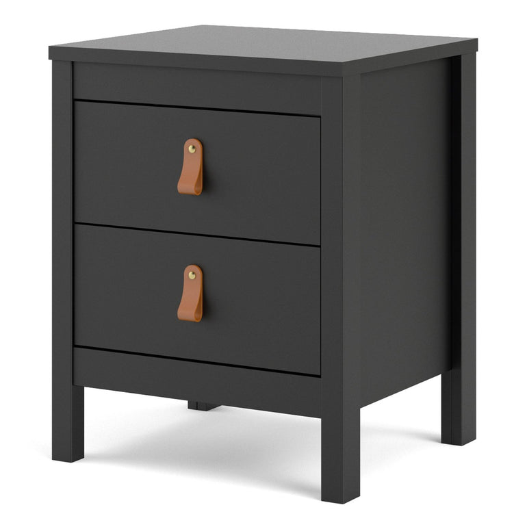 Barcelona Bedside Table with 2 Drawers