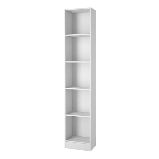 Basic Tall Narrow Bookcase 5 Shelves