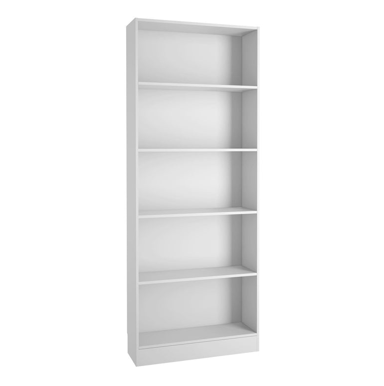 Basic Tall Wide Bookcase 5 Shelves