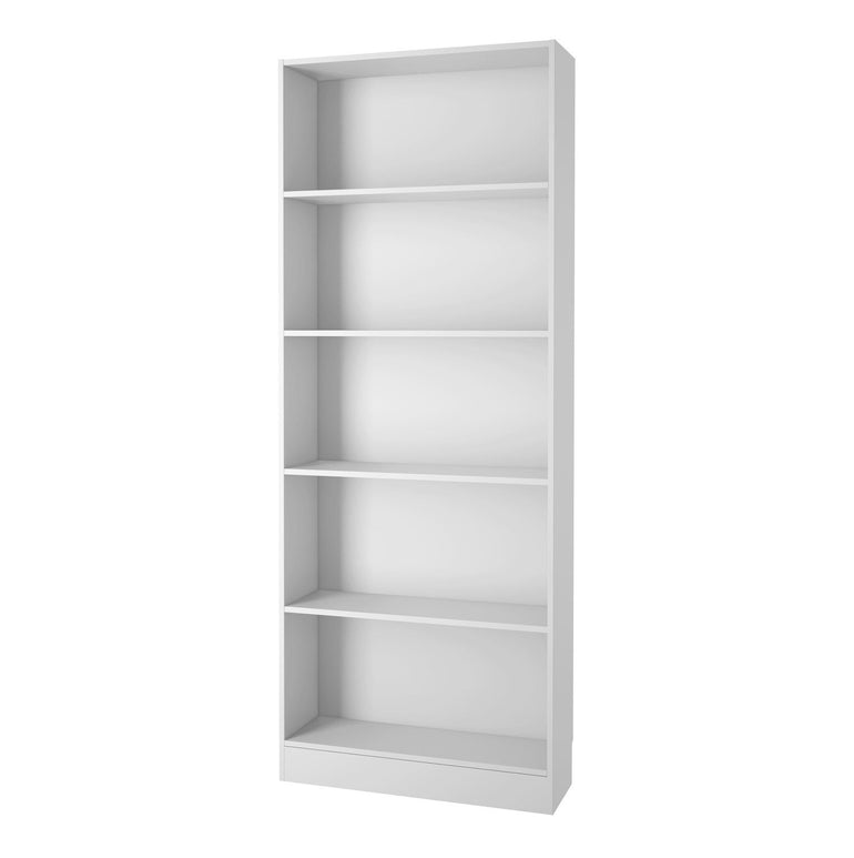 Basic Tall Wide Bookcase 5 Shelves