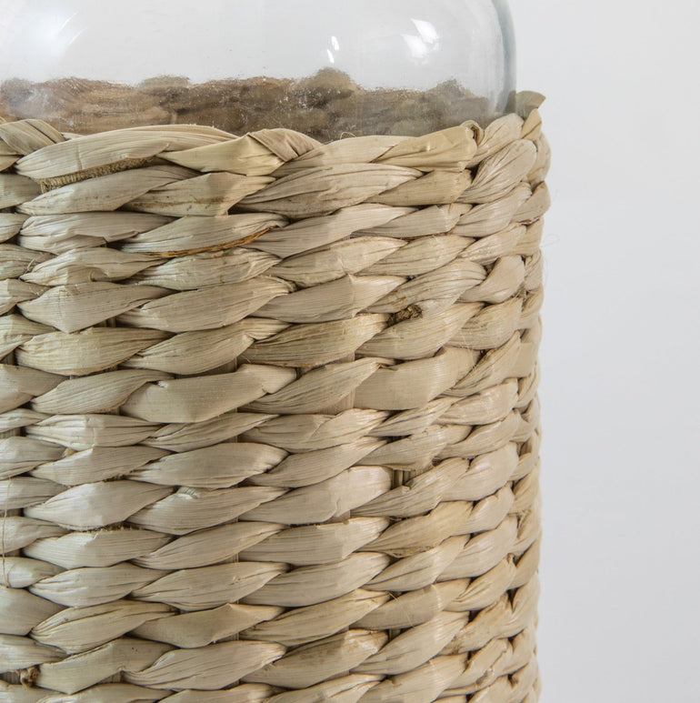 Handwoven Basket Bottle Vase